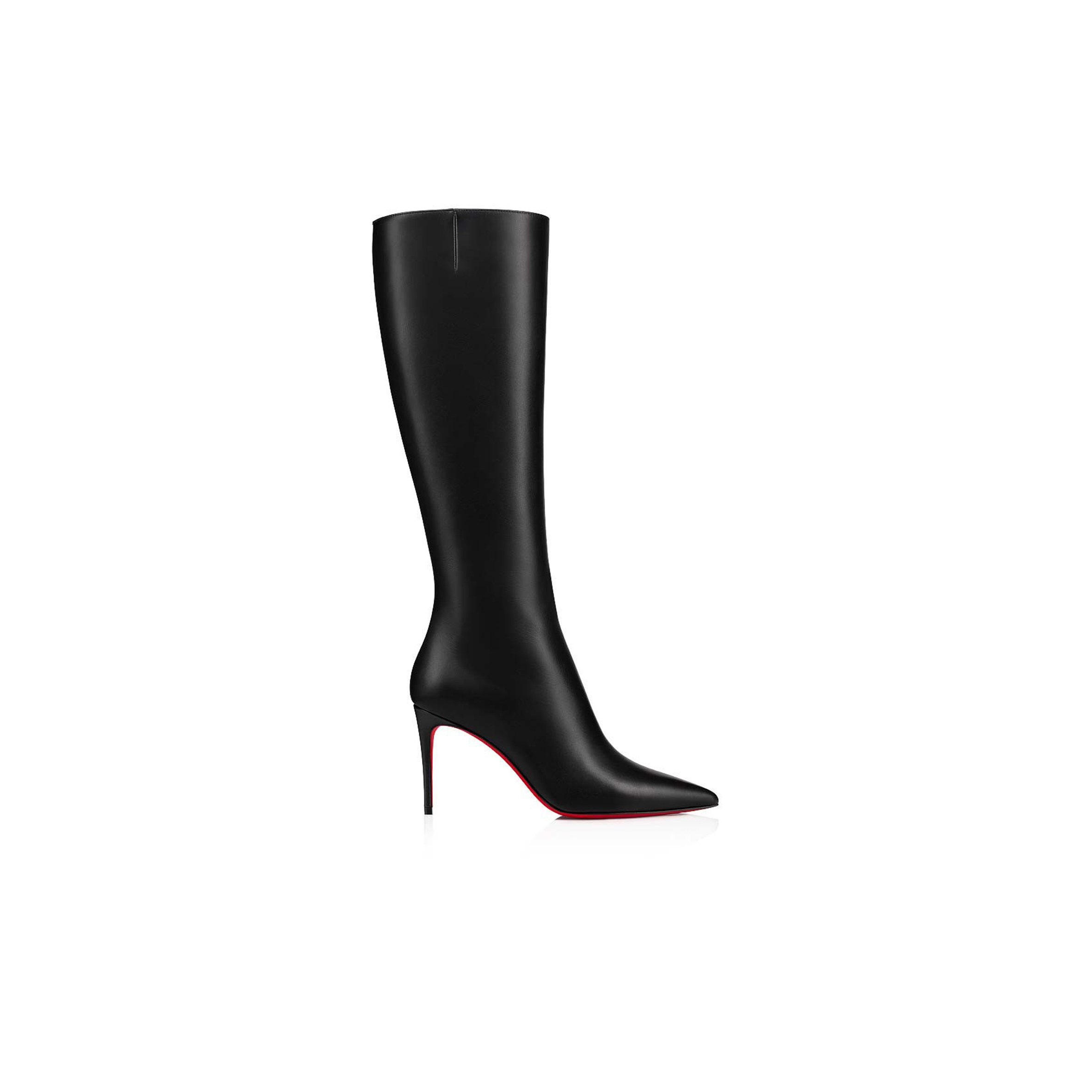 Ch**an louboutin kate botta 85 mm boots-calf leather-black-women 3211152bk01